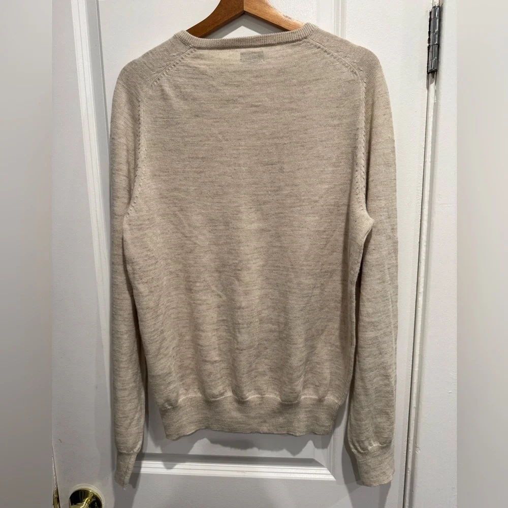 J. Crew Men's Beige Crewneck Sweater